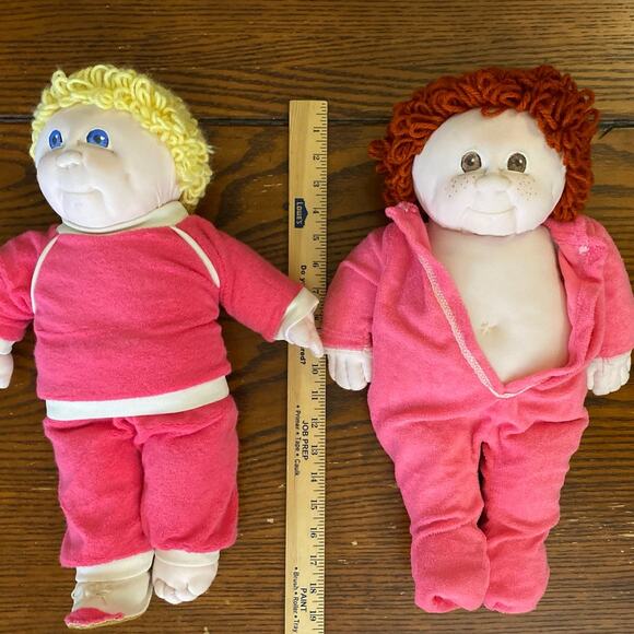 VTG Handmade Soft Sculpture Cabbage Patch Little People STYLE Fabric Doll Baby - Picture 4 of 15